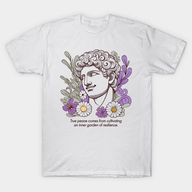 Stoic Philosophy T-Shirt by CreativeSage
